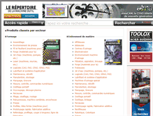 Tablet Screenshot of machine-outil.com